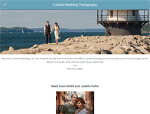 Tablet Screenshot of evanellaweddings.com
